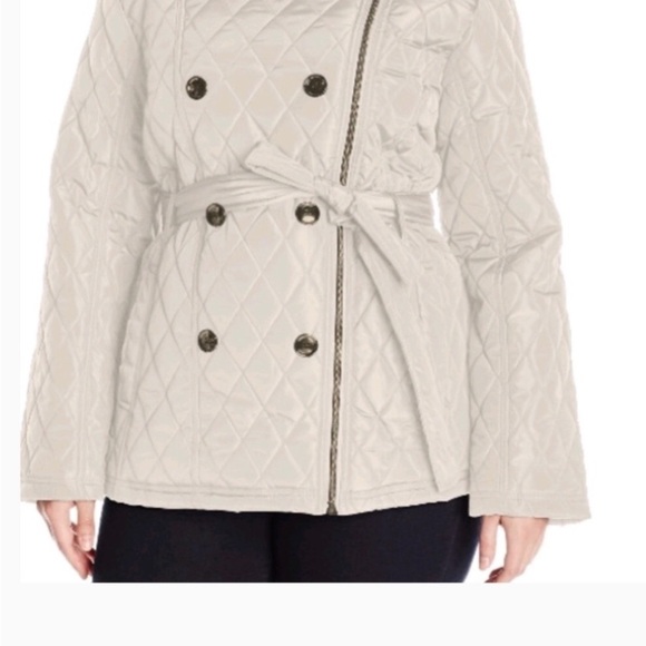 NWT Harve Benard Quilted Belted Coat - Picture 1 of 5